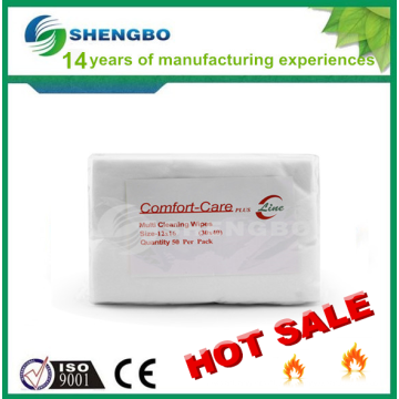 HOT SALE CE ISO9001: 2008 Нетканые салфетки для чистки Spunlace